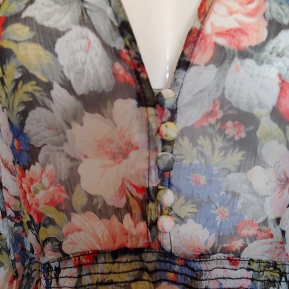 By Anthropologie sheer angelic hippie boho maxi dress cottagecore XSP 100% Cupro - Picture 6 of 13